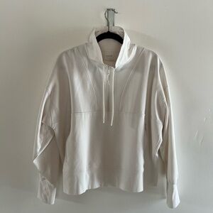 Old Navy Active White Fleece Pullover